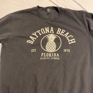 Grey sweatshirt. Daytona Beach.